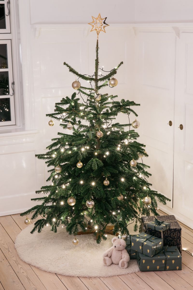 Lammfell Designerteppich | Kurzhaar | Neuseeland | D180 cm Perlweiß