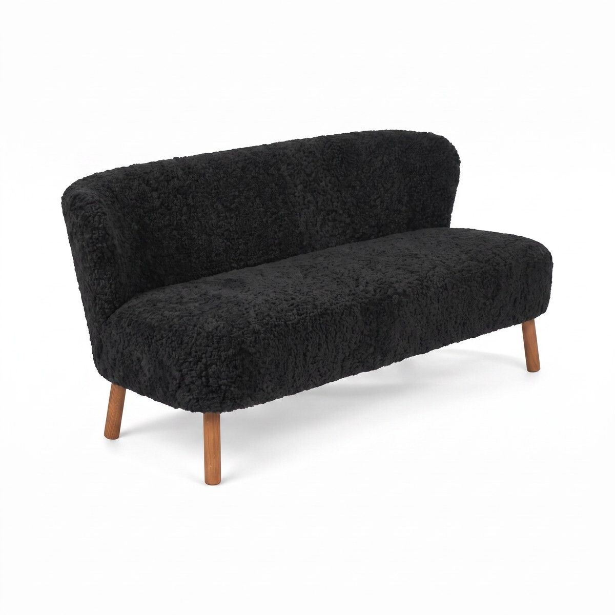 Emanuel 2-Sitzer Sofa | Zweisitzer | Design Möbel Schwarz