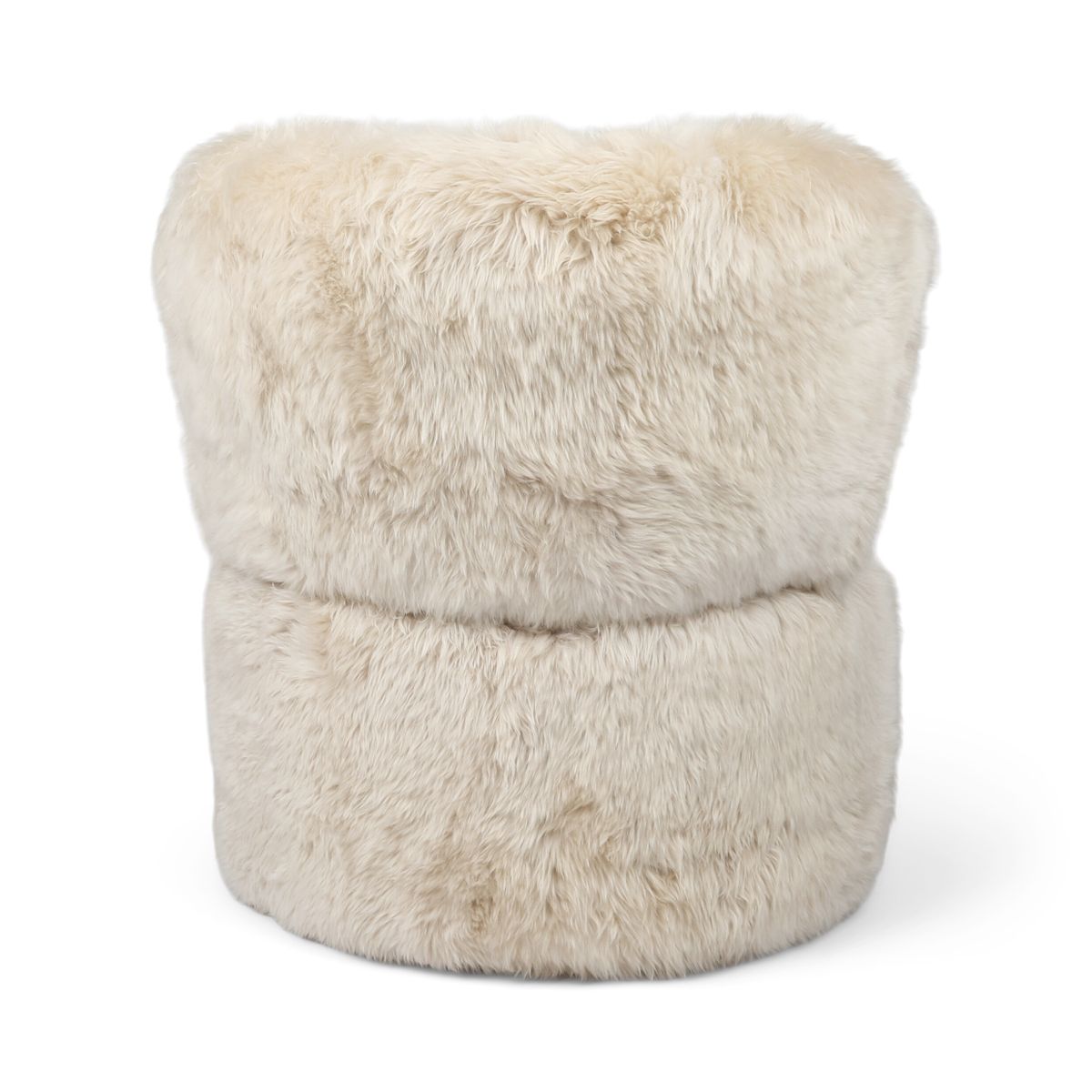 Runder Skandi Loungestuhl Leinen