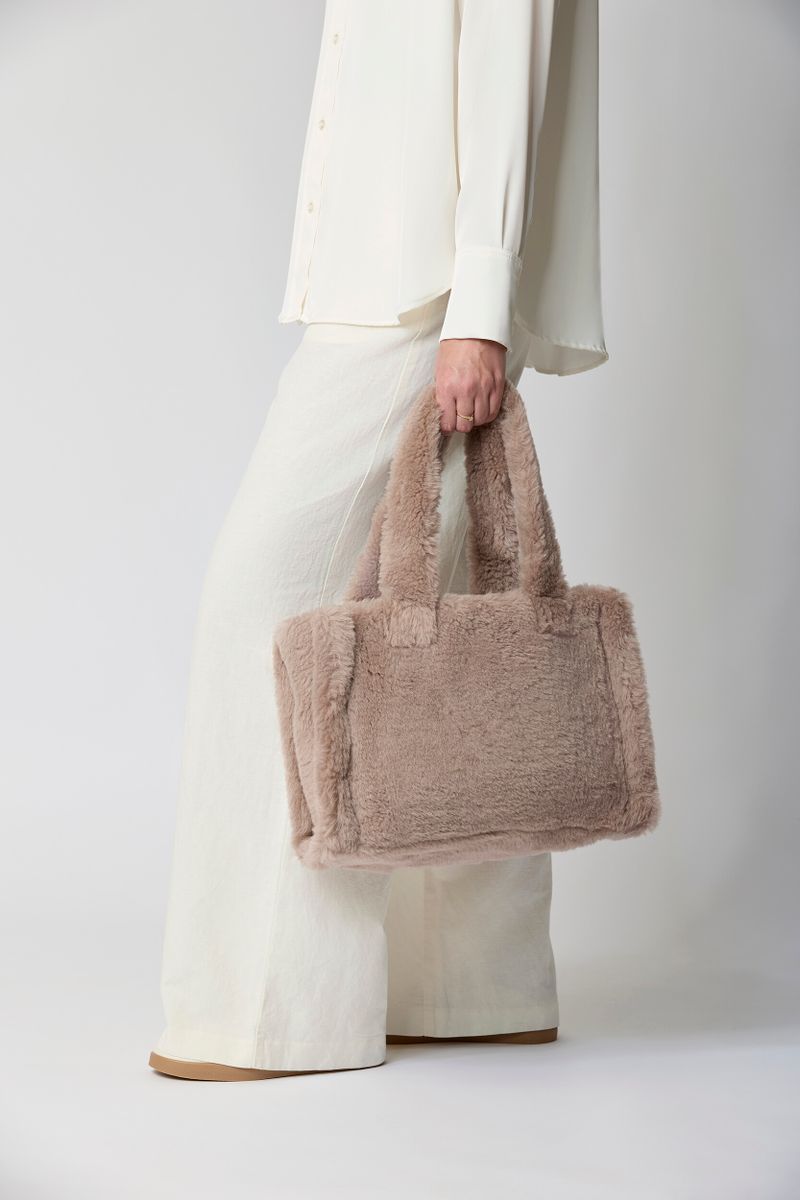 Mini Glory Shopper | Lammwolle Stucco Sand