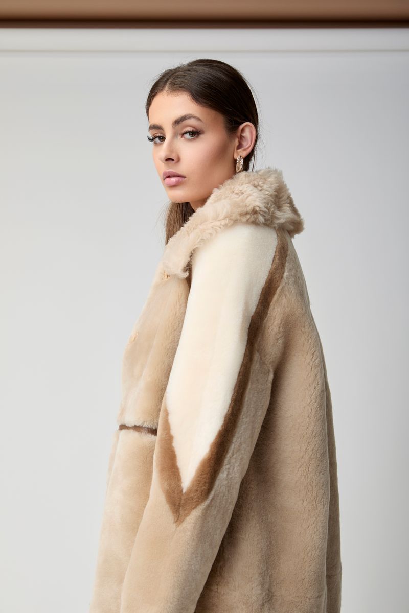 Anika Jacke | Doubleface Beige/Brun