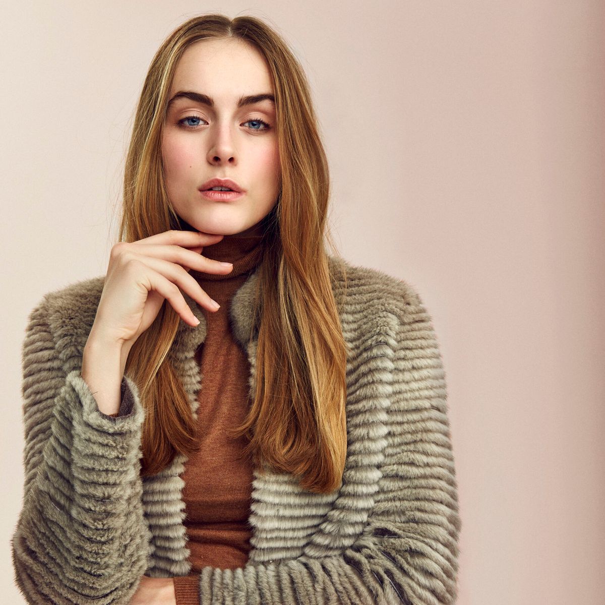 Lauren Jacke | Nerz Silver Blue