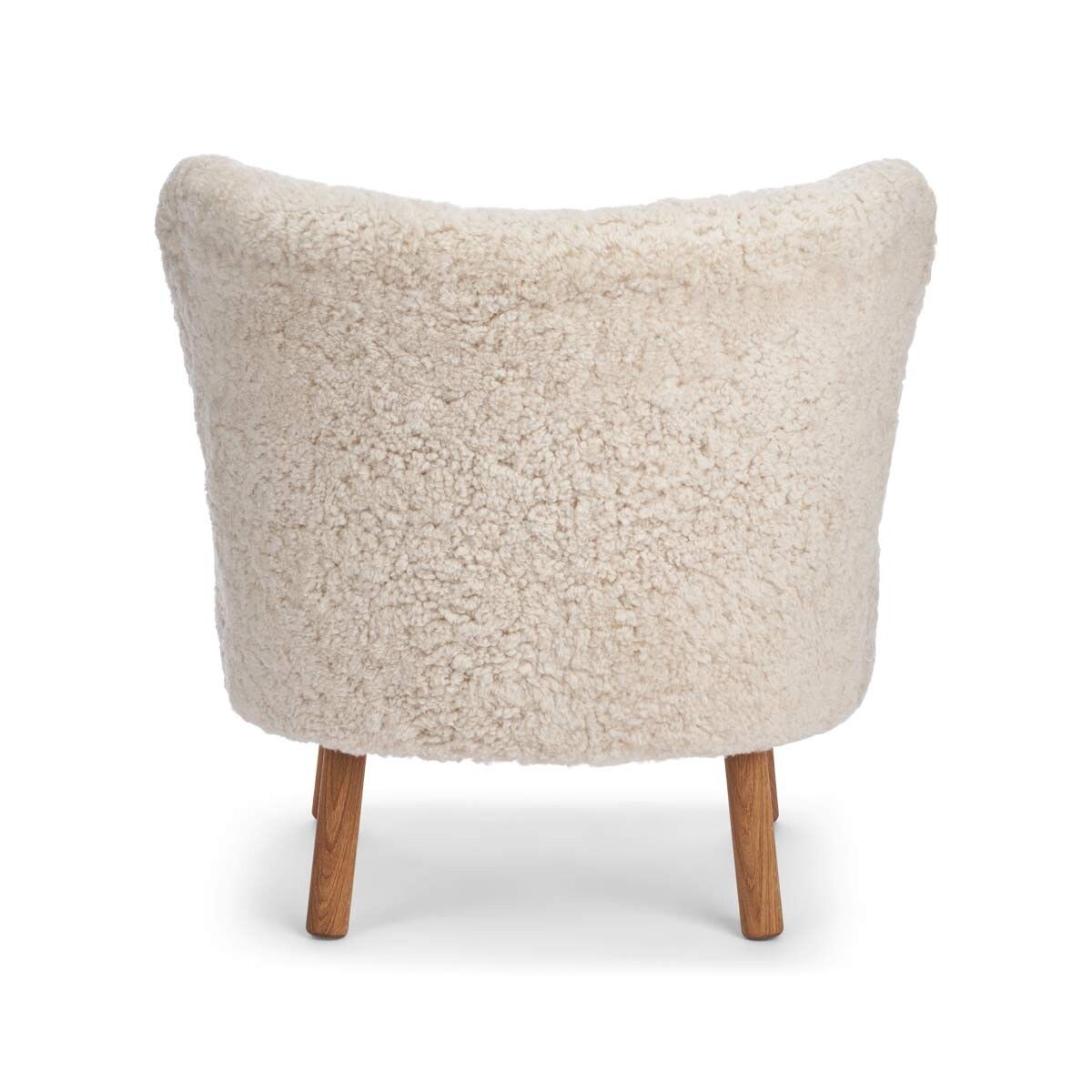 Emil Loungesessel | Kurzhaar | Design Möbel Perlweiß