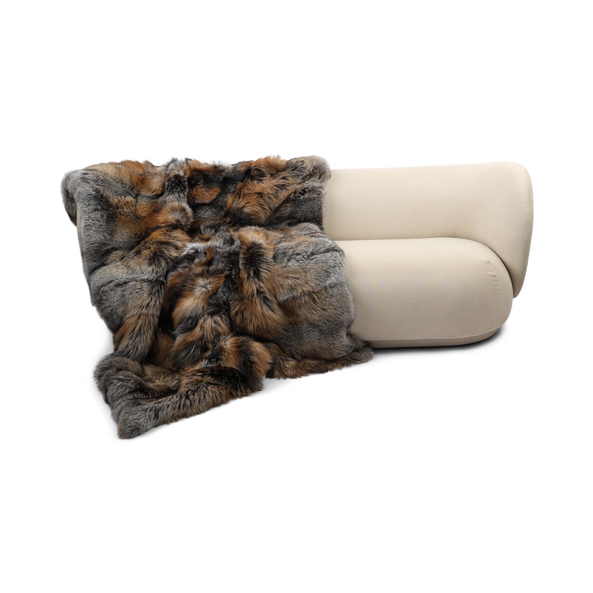 Premium Fuchsdecke | Norwegen | Kaschmirrückseite | Gold Cross | 160x200 cm