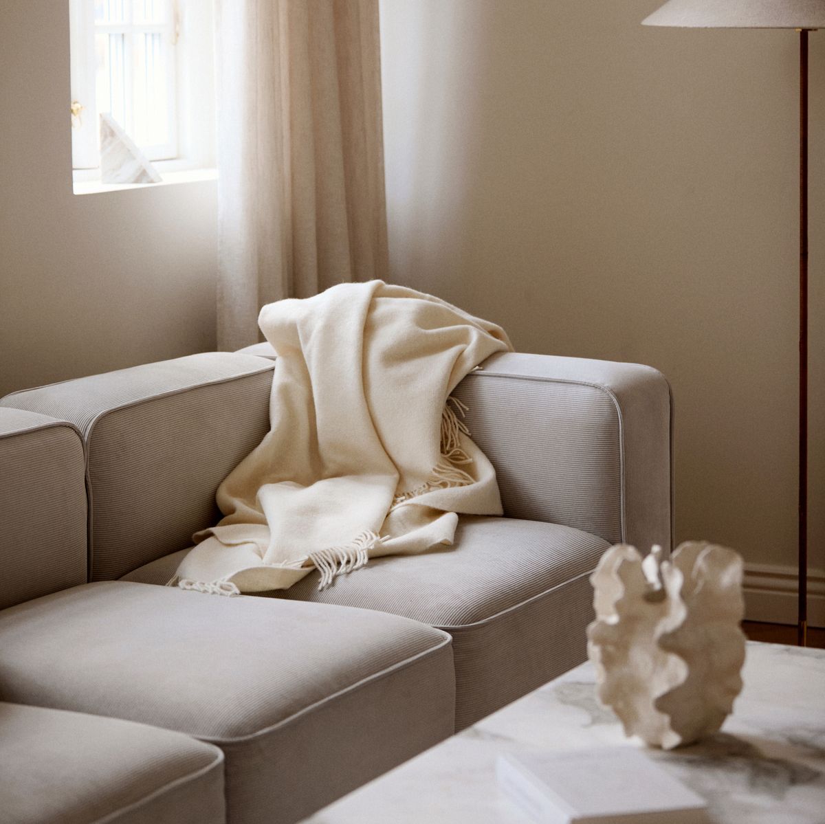 Julia Decke | 50% Alpaka Wolle, 50% Lammwolle | 130x200 cm Dunkelbraun