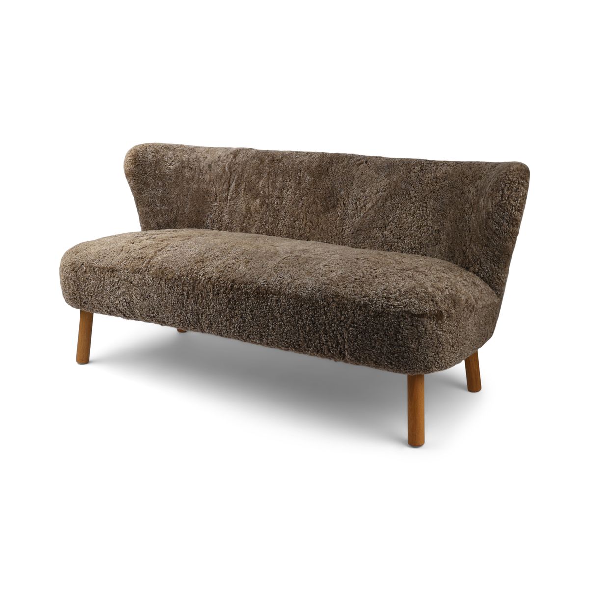 Emanuel 2-Sitzer Sofa | Zweisitzer | Design Möbel Taupe