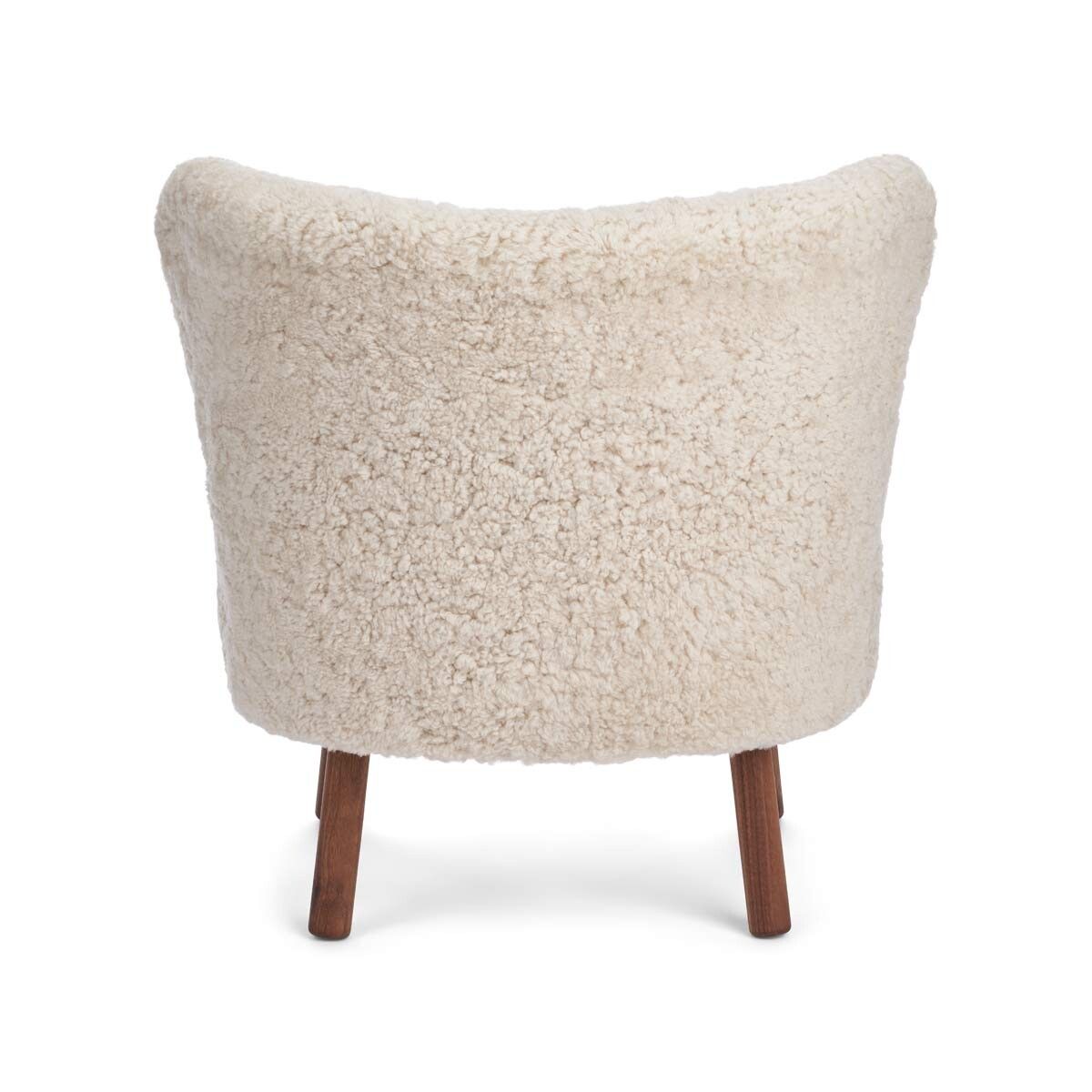 Emil Loungesessel | Kurzhaar | Design Möbel Perlweiß