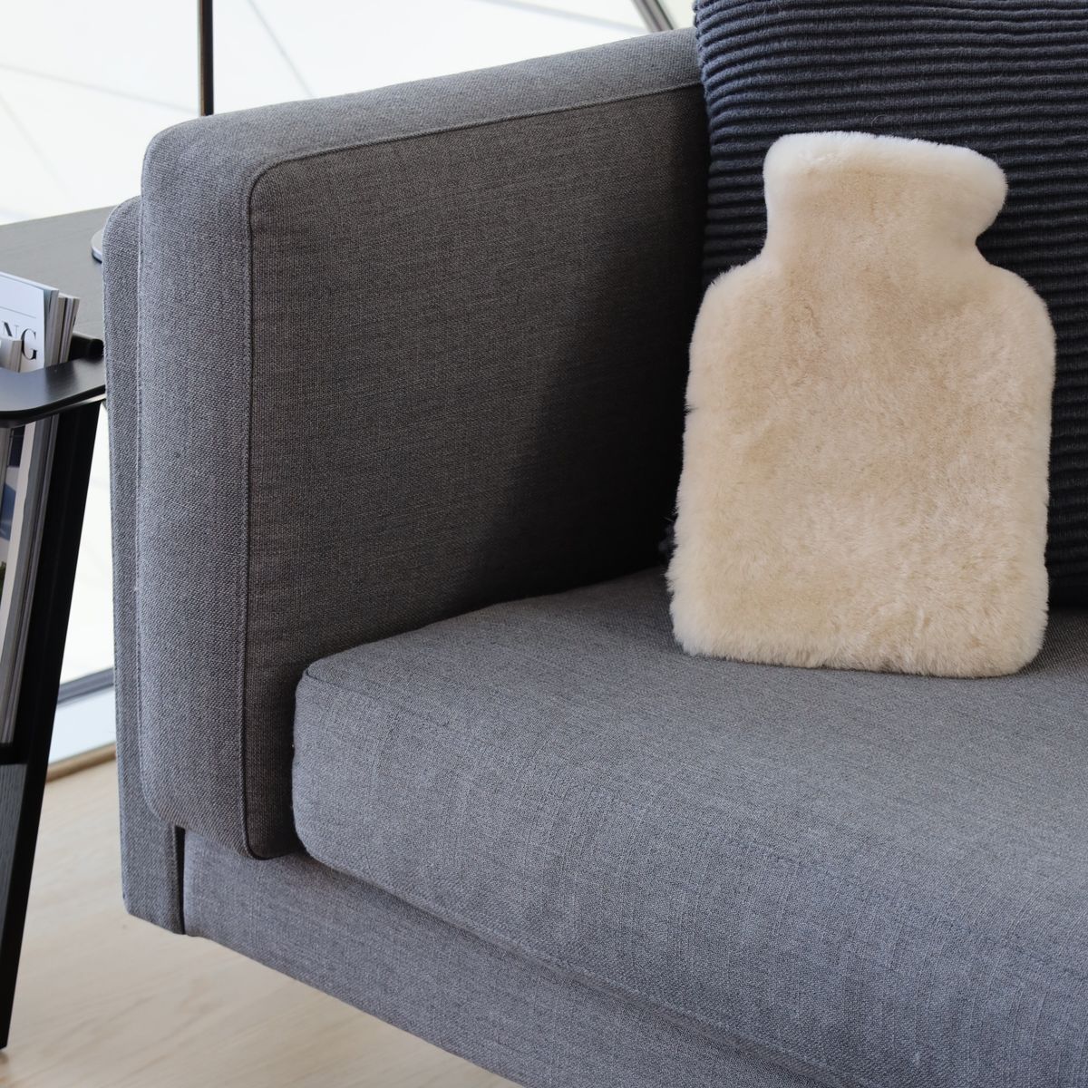 Lammfell Wärmflasche | Neuseeland | Mokassin | 32x22 cm Kastanie