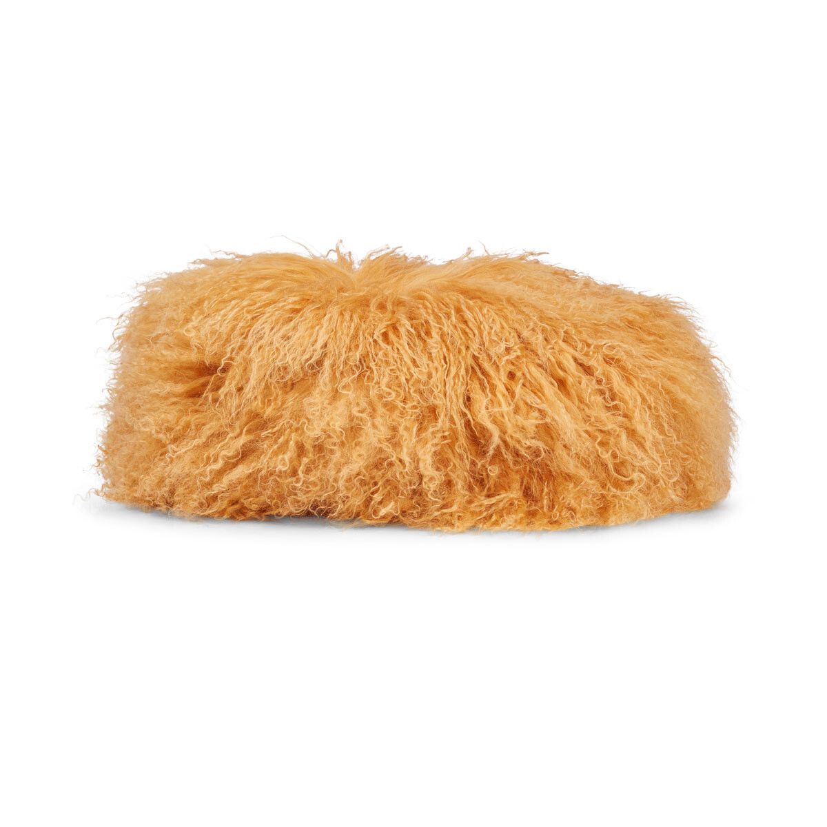 Lammfell Hockerbezug | Tibet Goldgelb