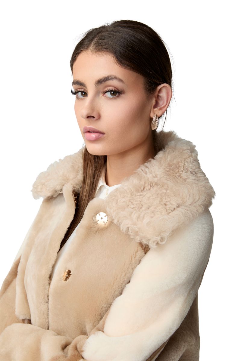Anika Jacke | Doubleface Beige/Brun