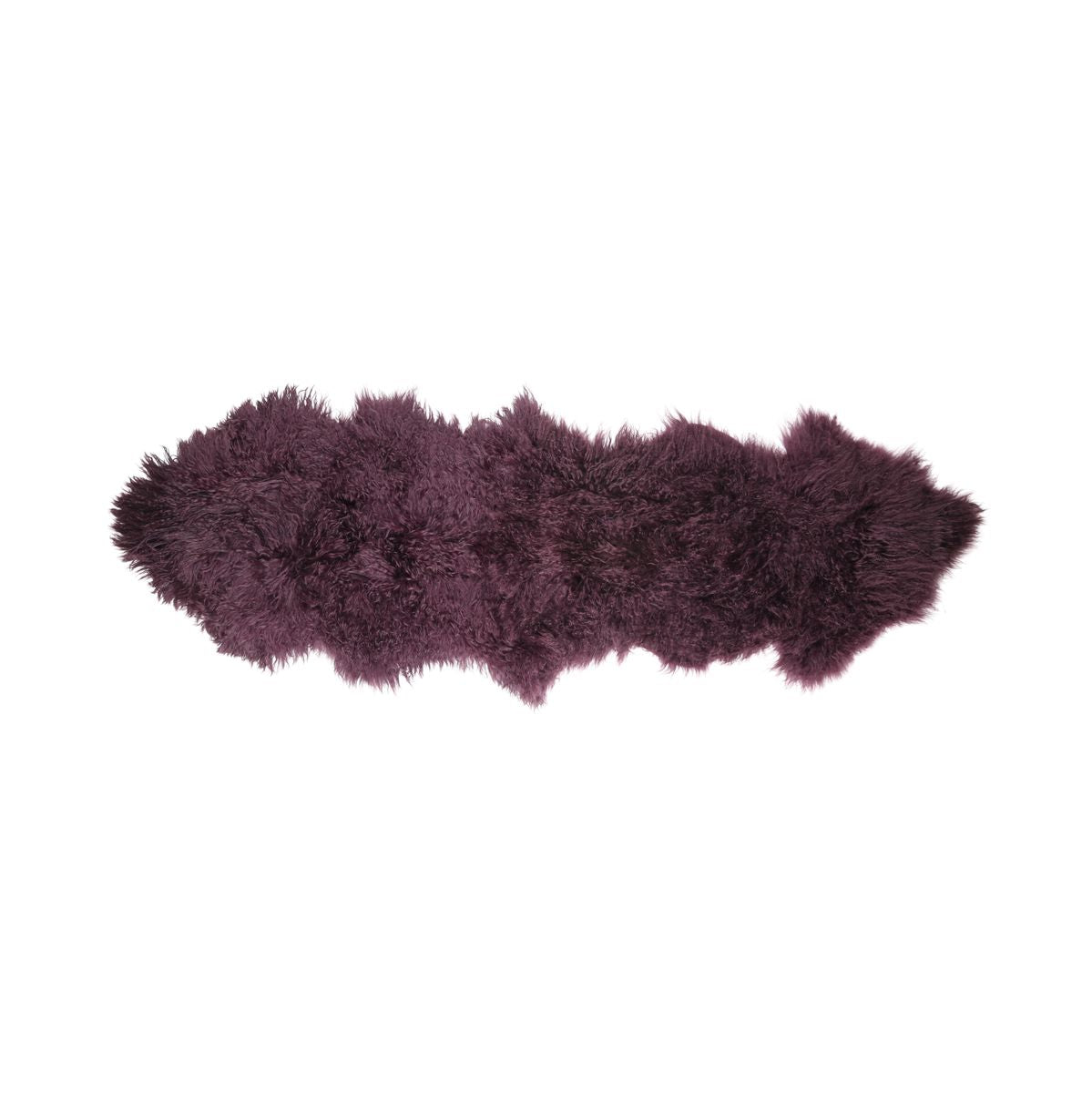 Lammfell | Tibet | 150x55 cm Aubergine