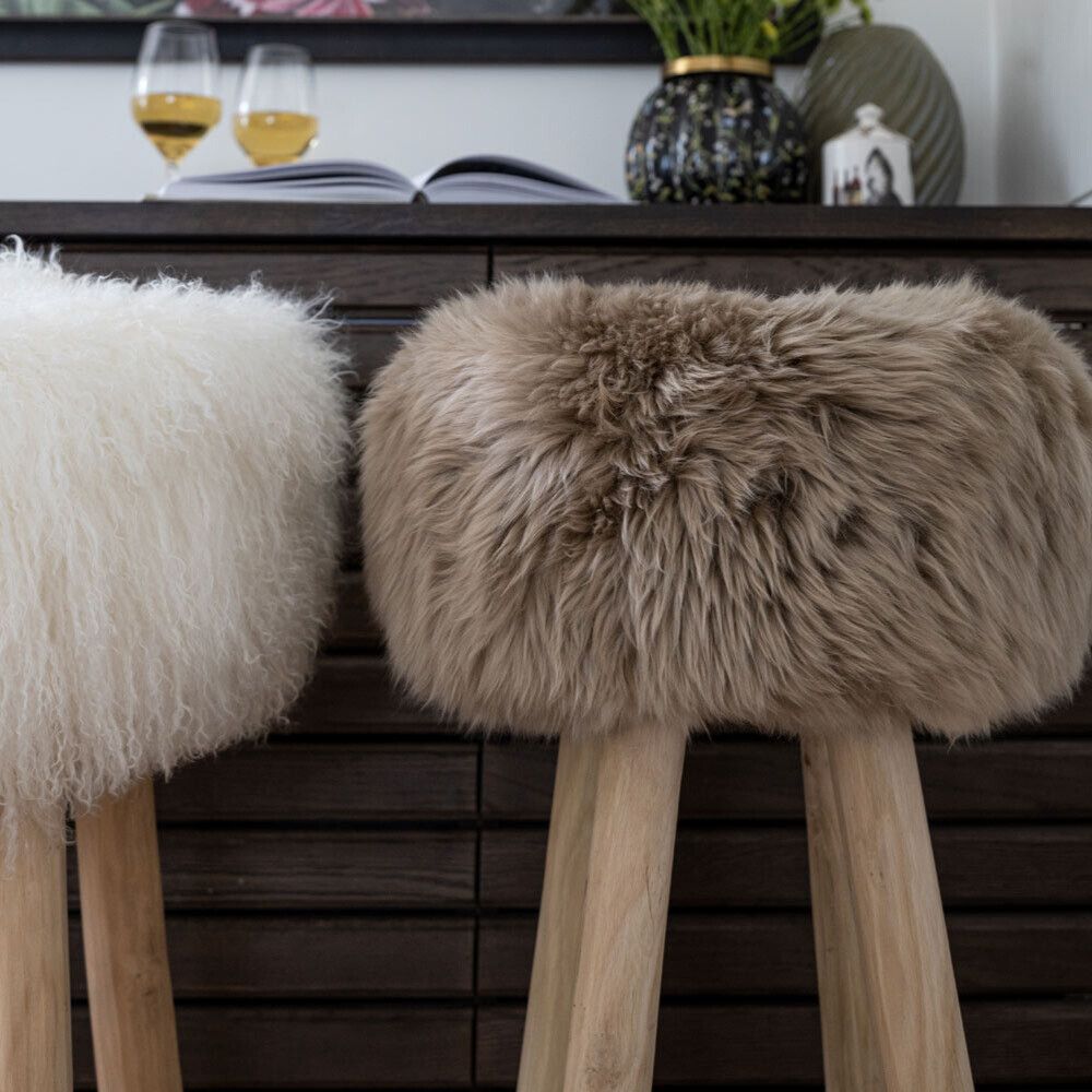 Barhocker | Teak Holz Natürlich