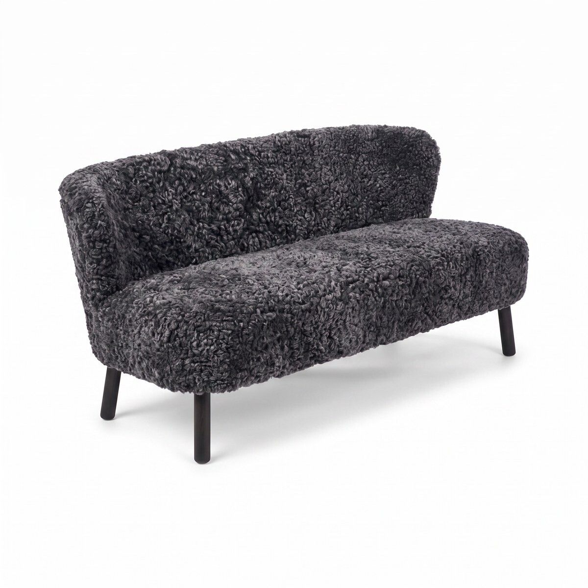 Emanuel 2-Sitzer Sofa | Zweisitzer | Design Möbel Anthrazit