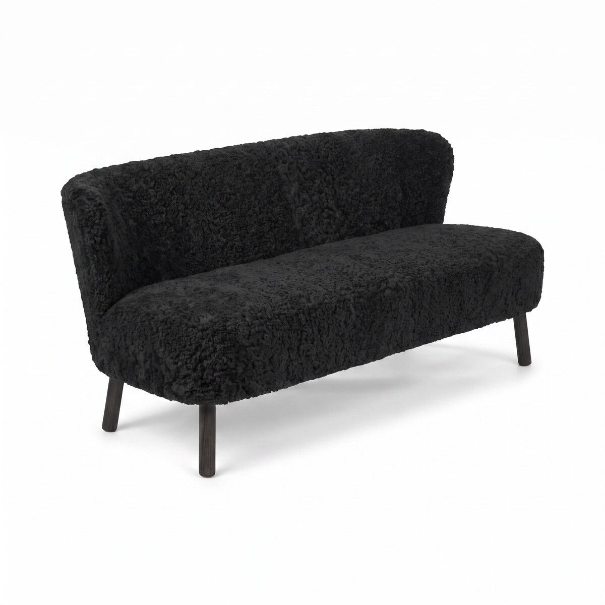 Emanuel 2-Sitzer Sofa | Zweisitzer | Design Möbel Schwarz