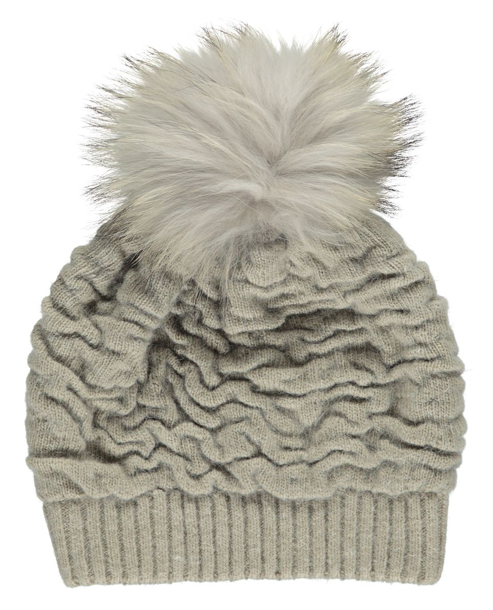 Sidse Beanie | Wolle, Waschbär Leinen/Leinen