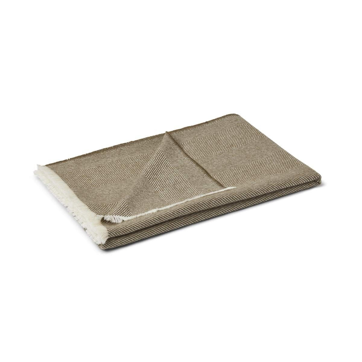 Sidsley Decke | 100% Alpaka Wolle | 130x200 cm Olive