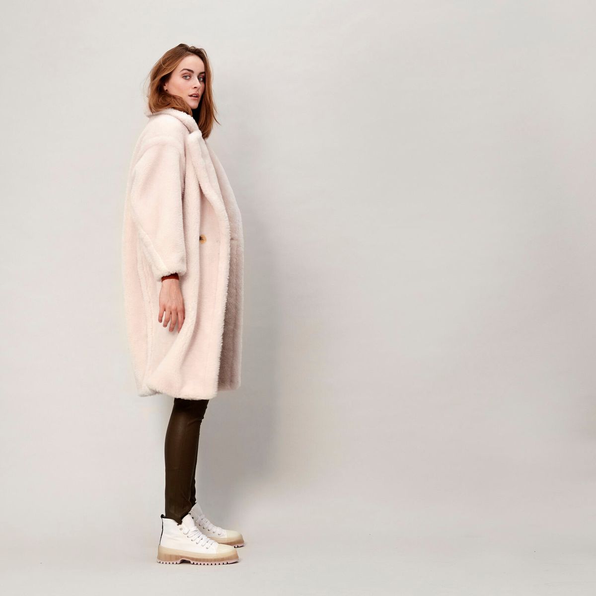 Donna Mantel | Lammwolle Minze