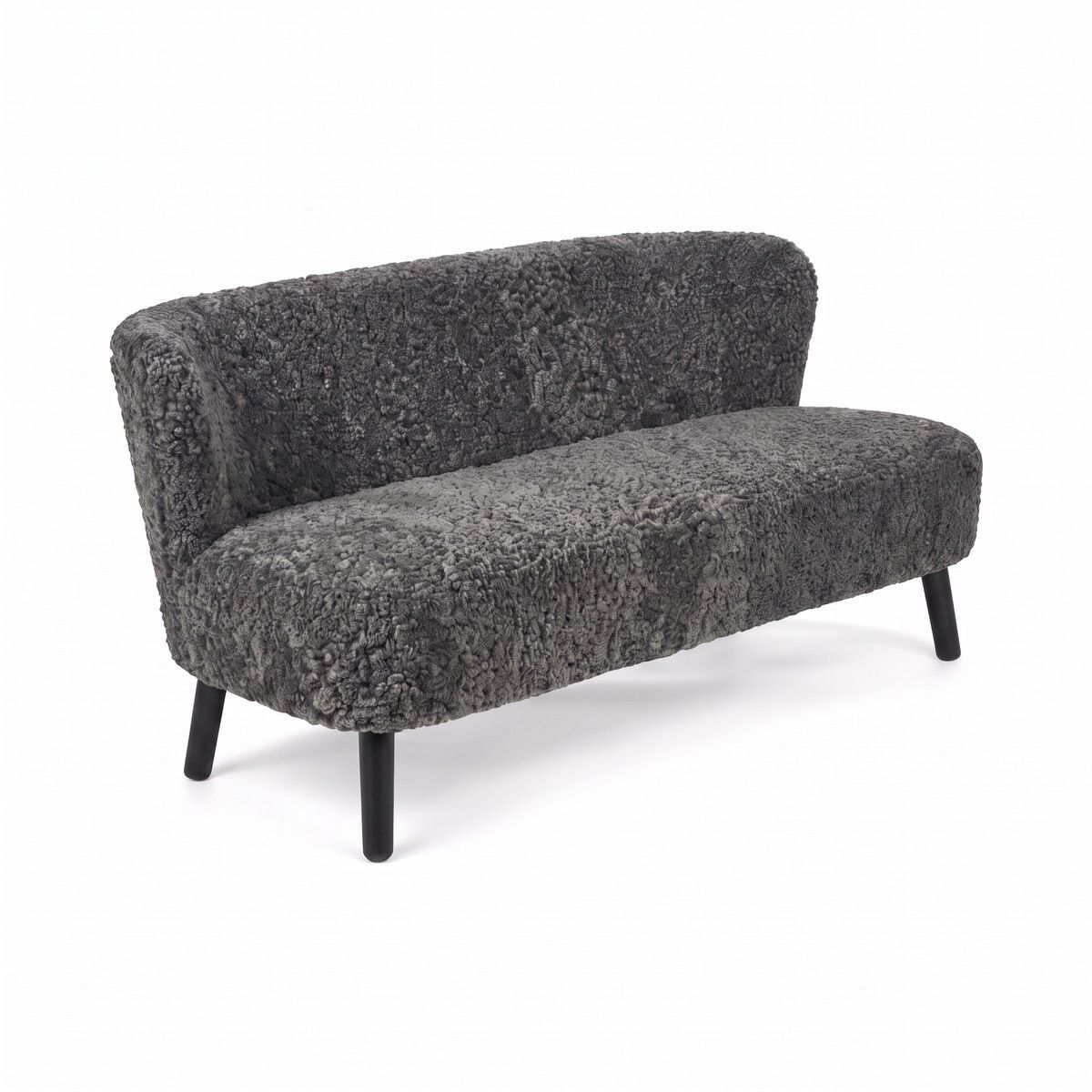 Emanuel 2-Sitzer Sofa | Zweisitzer | Design Möbel Grafit