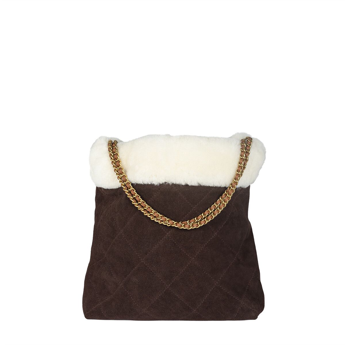 Aniek Handtasche | Doubleface Schokolade