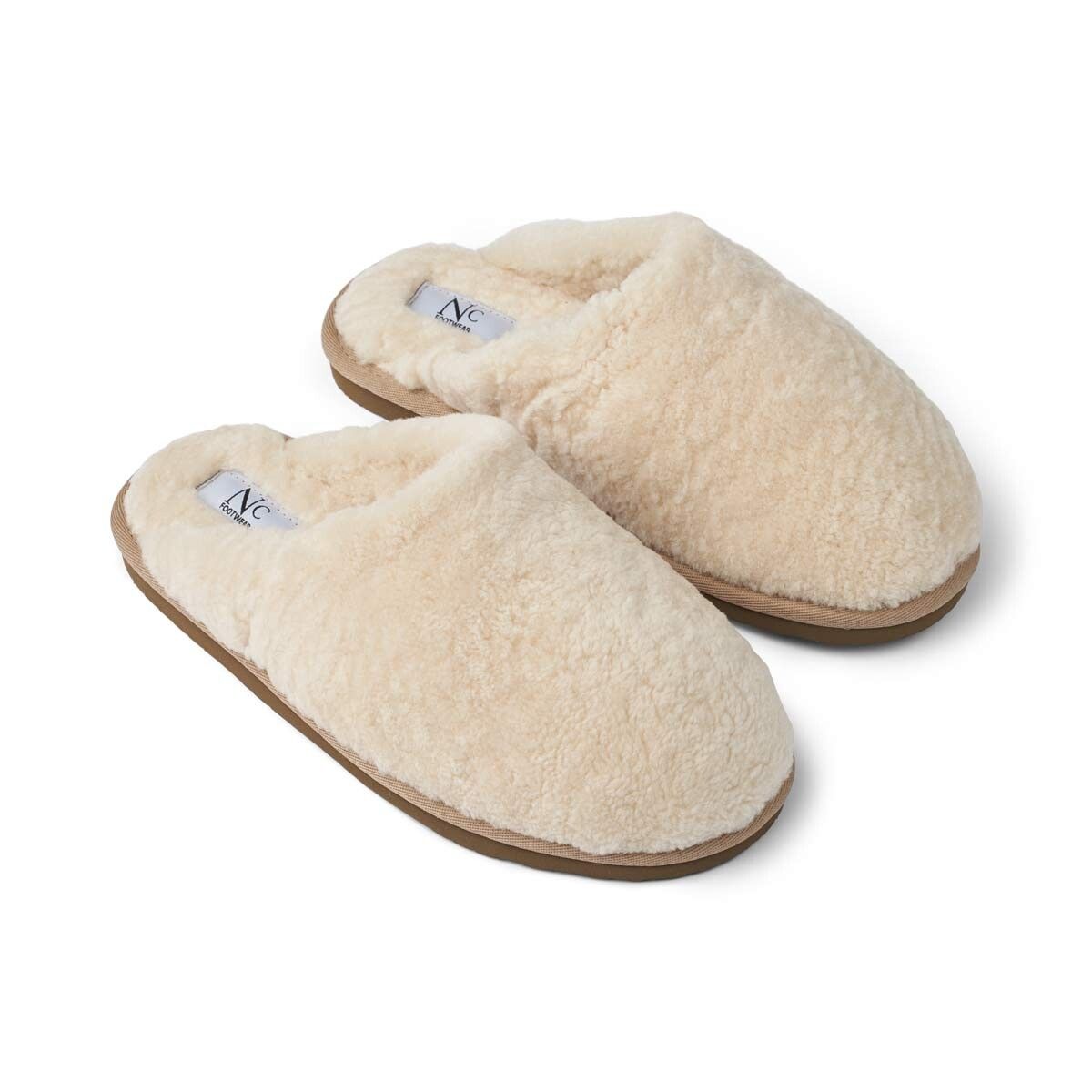 Unisex Curly Slippers | Lammfell Natur