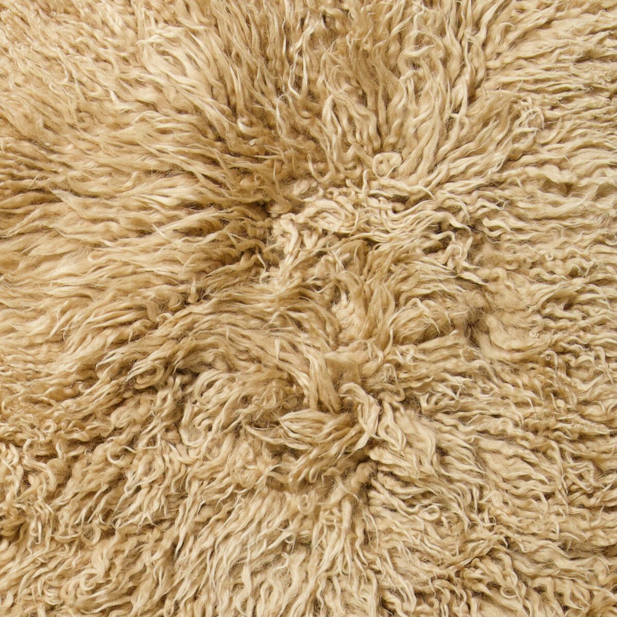 Emil Loungesessel | Langhaar | Design Möbel m. Messingdetails Honig