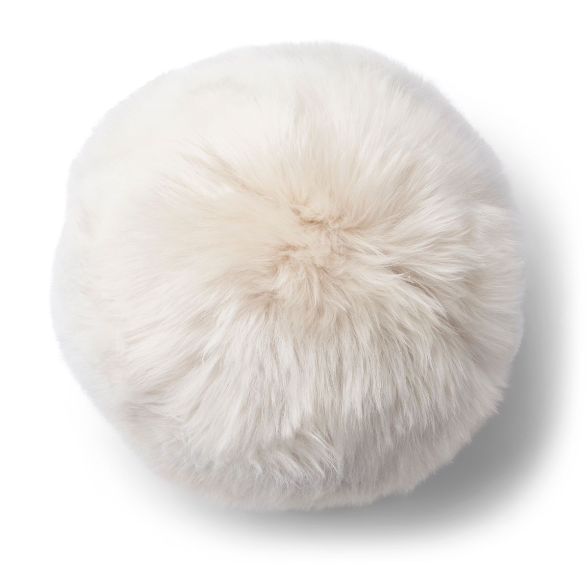 Angelite cushion ball | Long hair | New Zealand | D25/30/35 cm