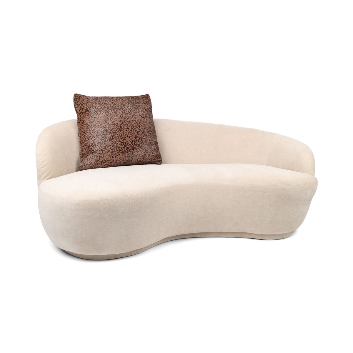 Kuhfellkissen | Doppelseitig Braun/Schwarz Leopardenmuster