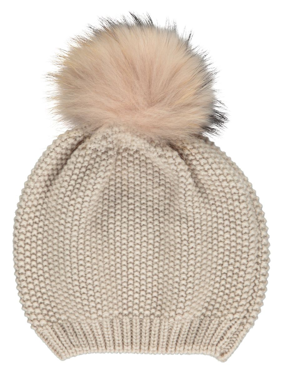 Stella Beanie | Wolle, Waschbär