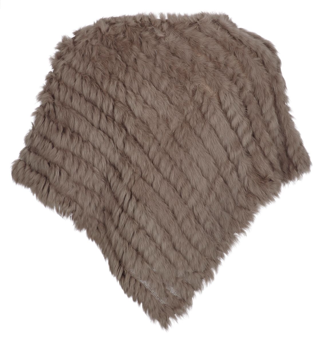 Molly Poncho | Kaninchen Taupe