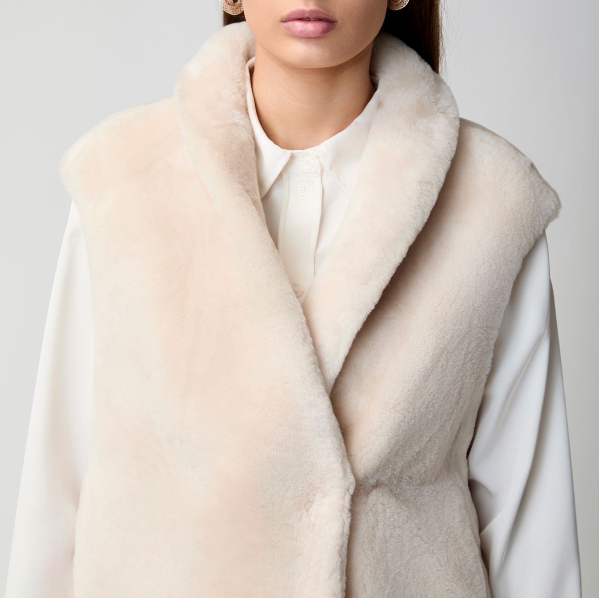 Lorena Weste | Shearling Beige