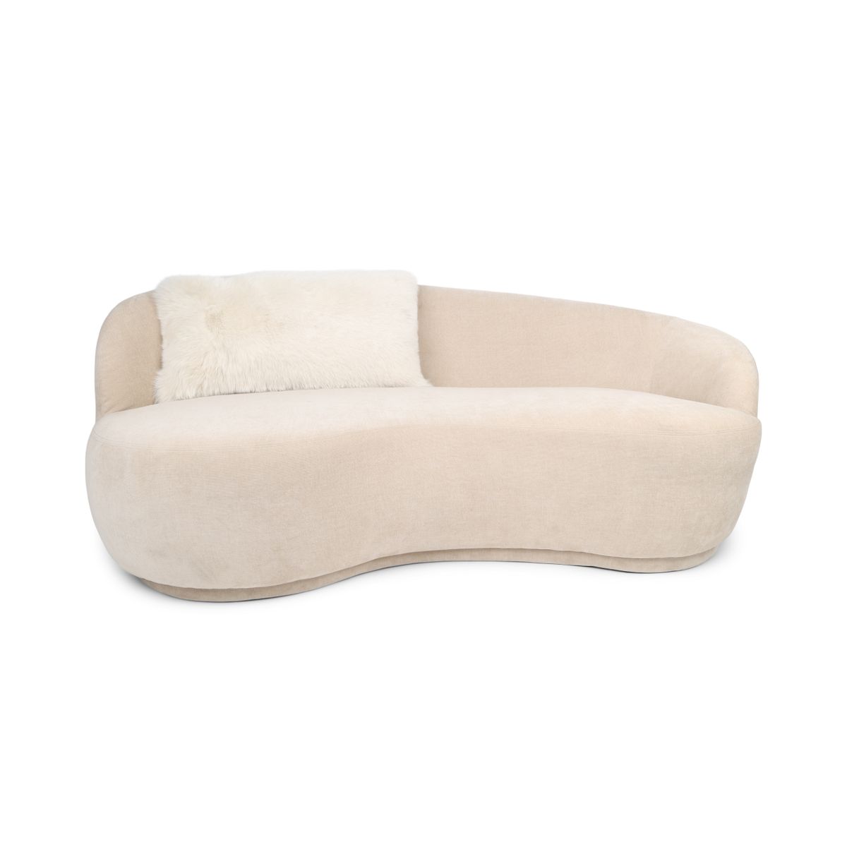 Premium Fuchskissen | Norwegen | Kaschmirrückseite | Beige | 40x75 cm