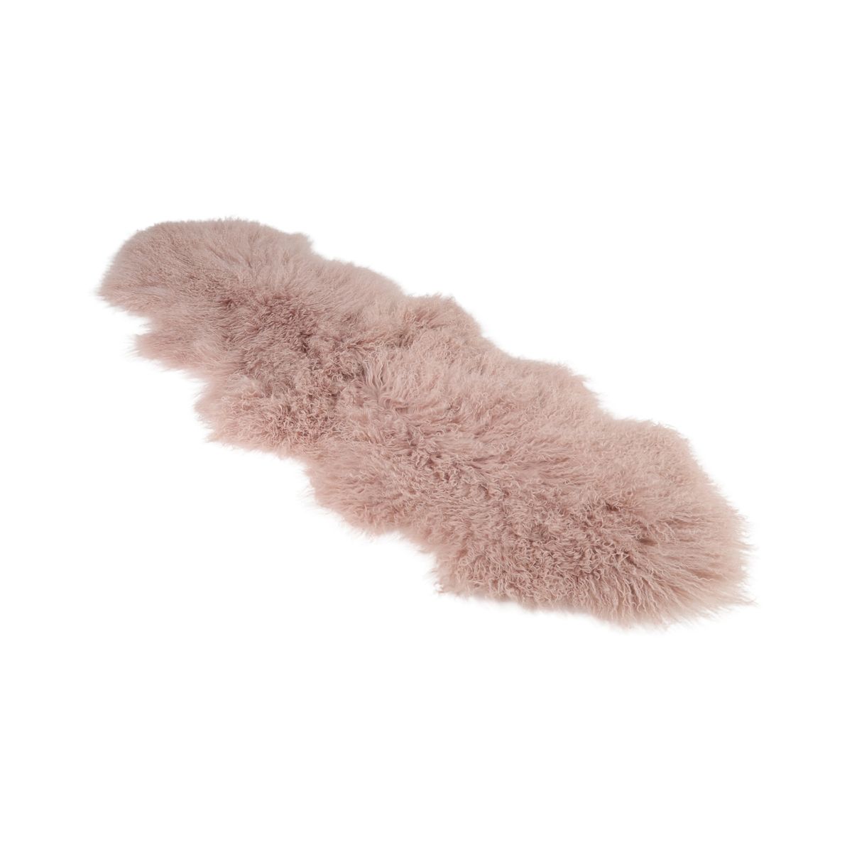 Lammfell | Tibet | 150x55 cm Altrosa