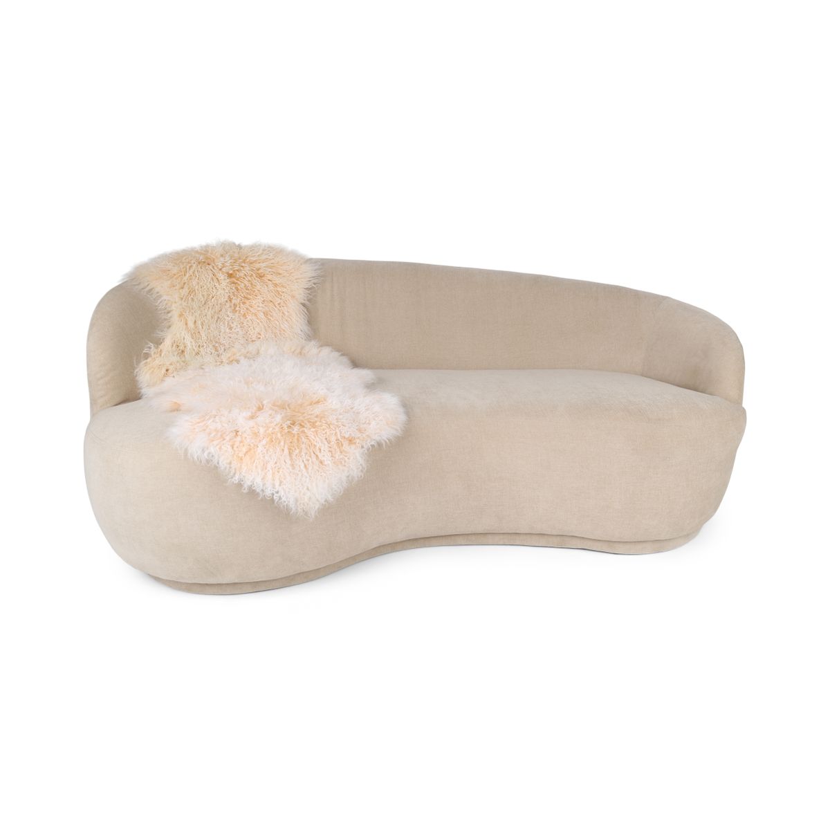 Lammfell | Tibet | 150x55 cm Arctic Sunrise