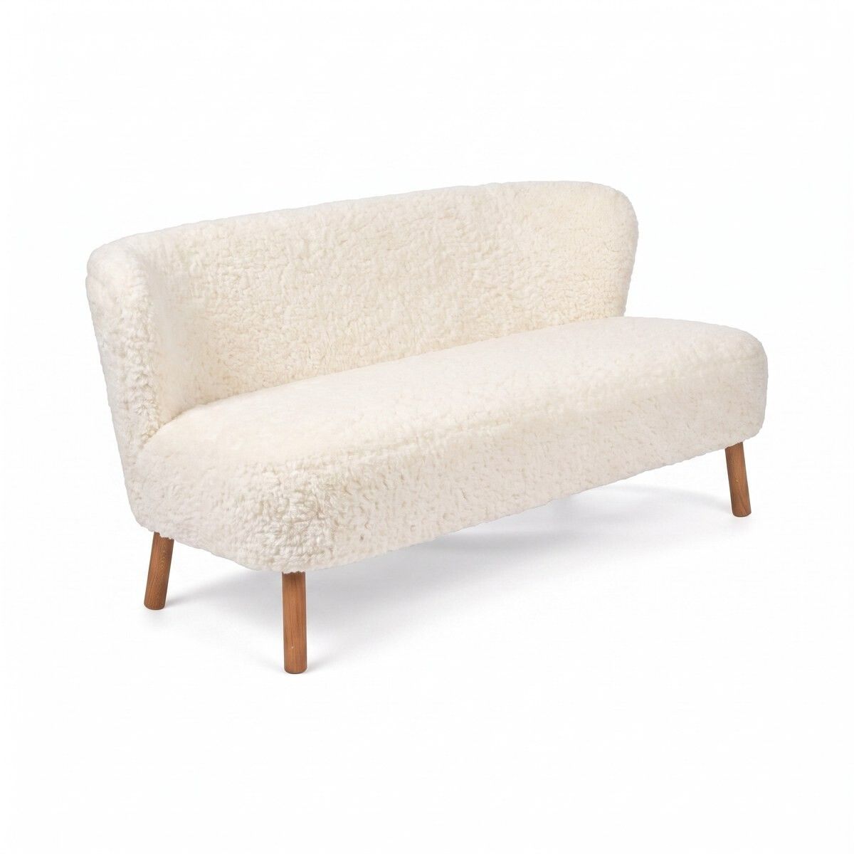 Emanuel 2-Sitzer Sofa | Zweisitzer | Design Möbel Weiß