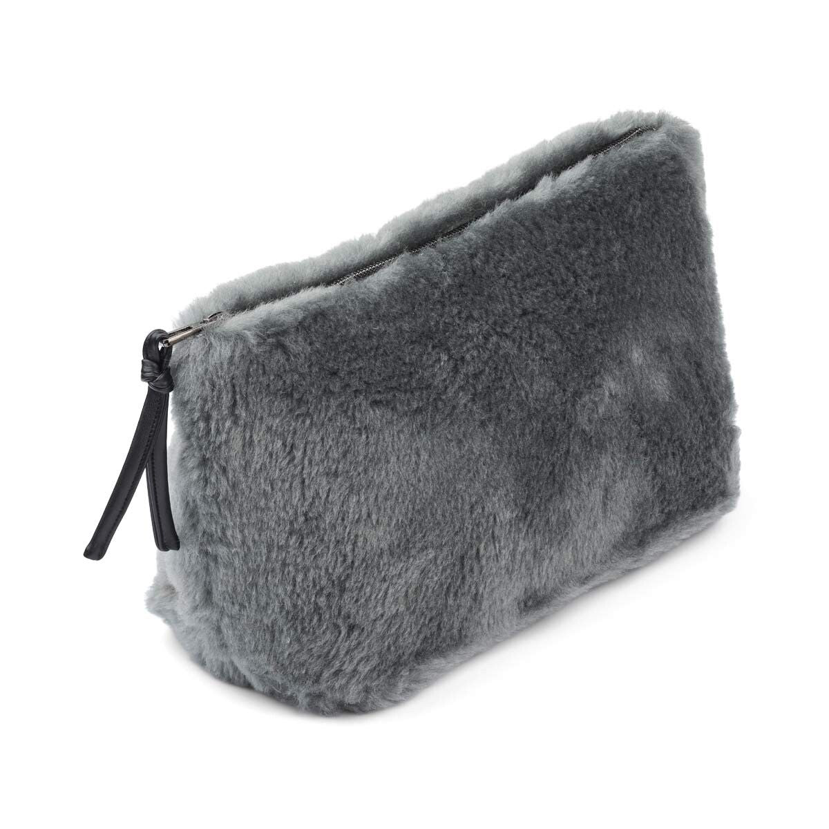 Maxi Havana Clutch | Lammwolle Blau/Grau