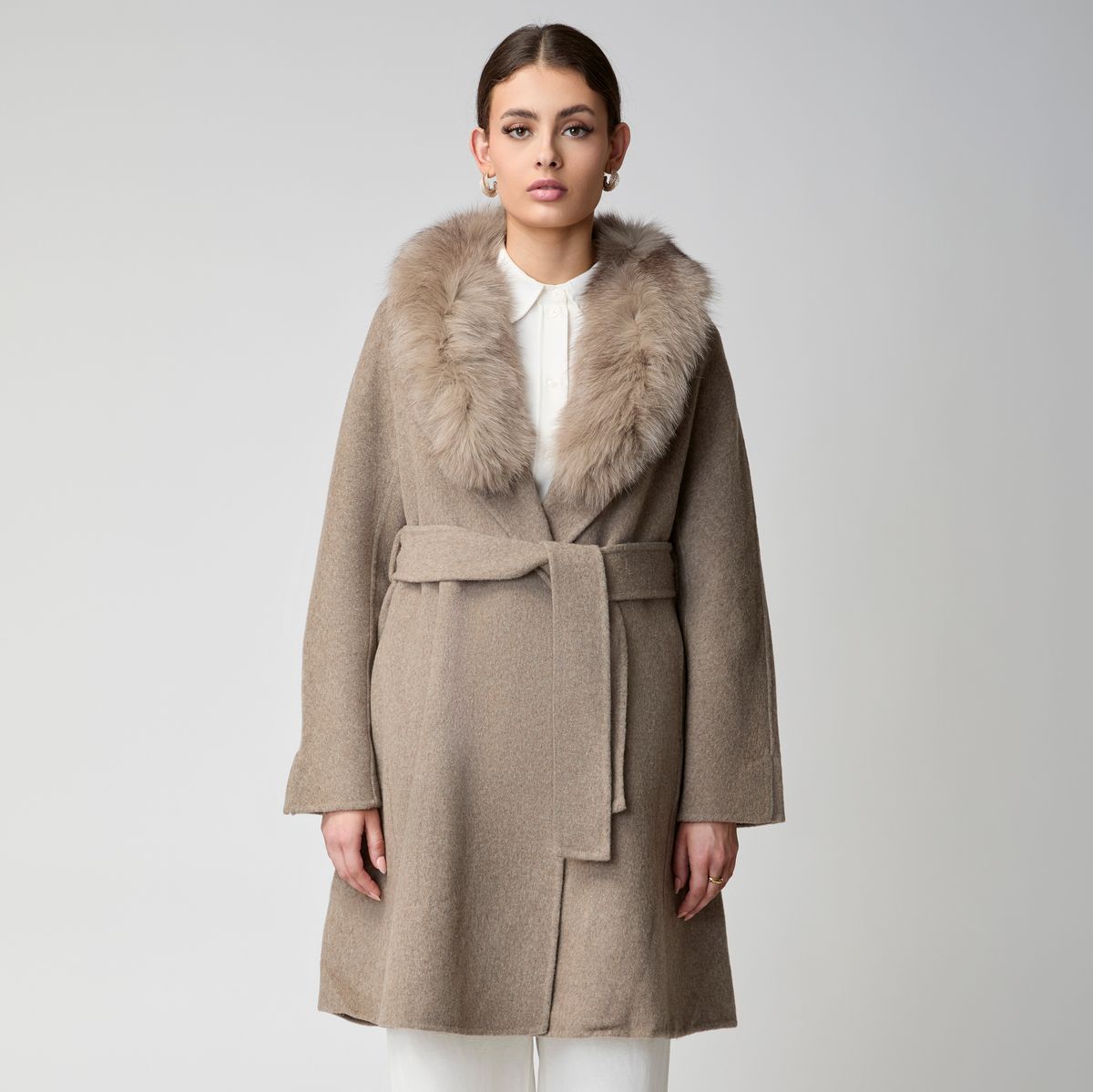 Lucia Mantel | Wolle, Fuchs Pink