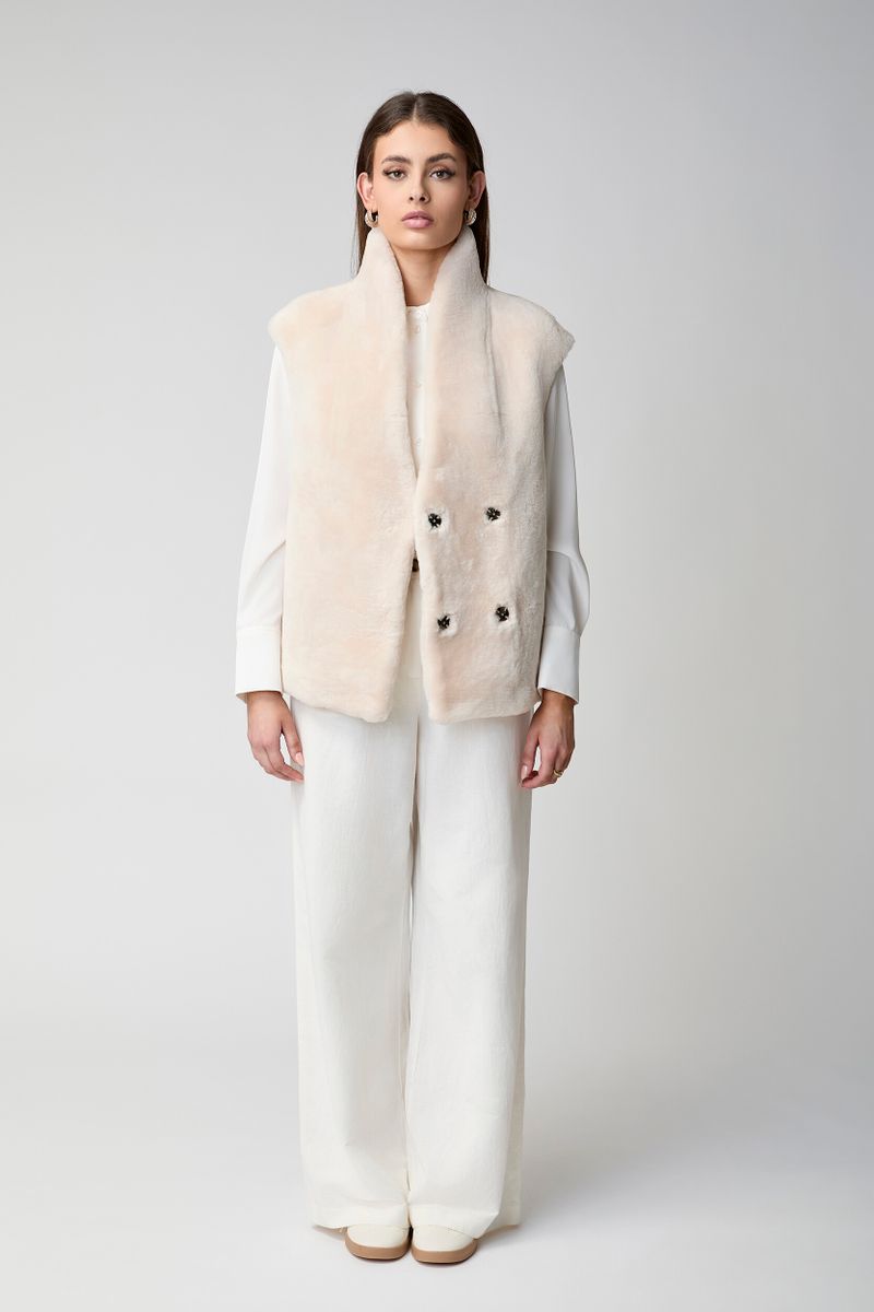 Lorena Weste | Shearling Beige
