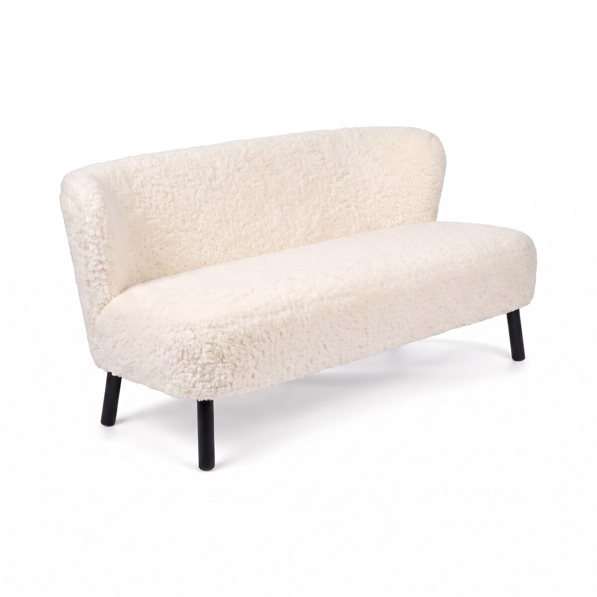 Emanuel 2-Sitzer Sofa | Zweisitzer | Design Möbel Weiß