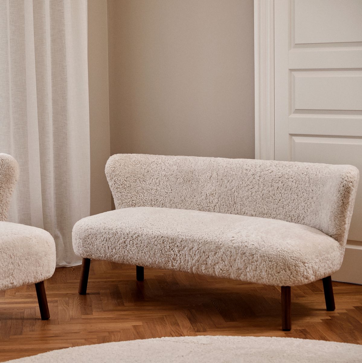 Emanuel 2-Sitzer Sofa | Zweisitzer | Design Möbel Anthrazit