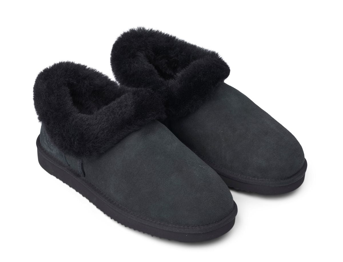 Hard Sole Slipper | Wildleder, Lammwolle