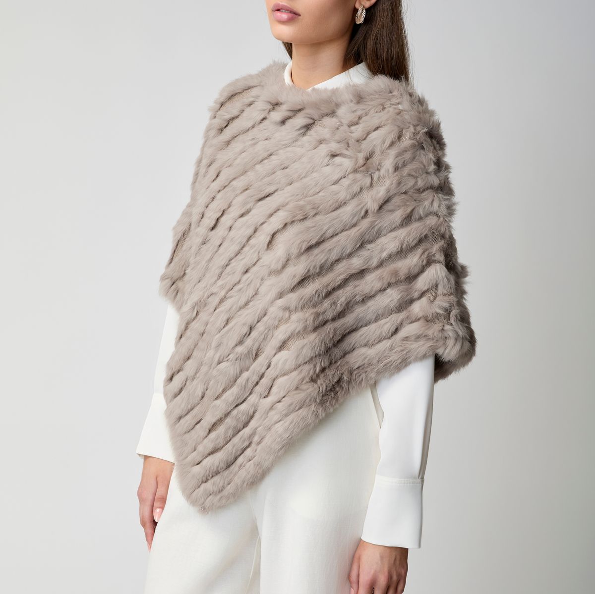 Molly Poncho | Kaninchen Schwarz