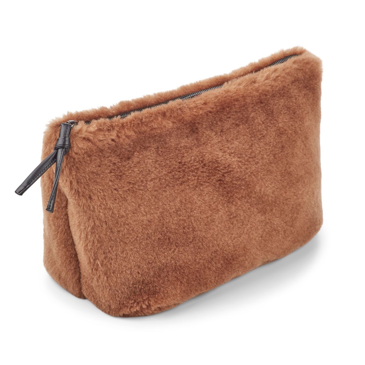 Maxi Havana Clutch | Lammwolle Teddybraun