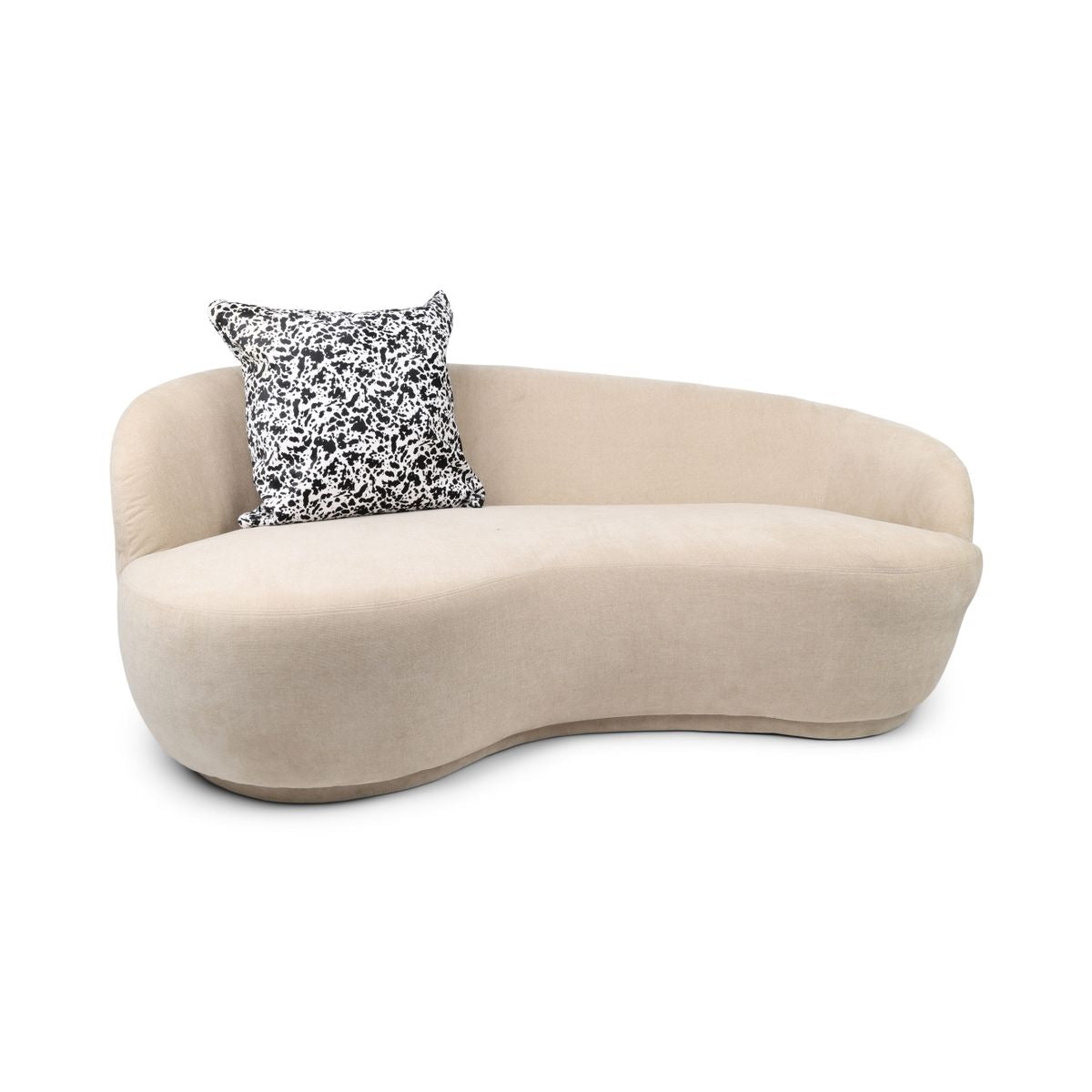 Kuhfellkissen | Doppelseitig Weiß/Schwarz Kuhmuster