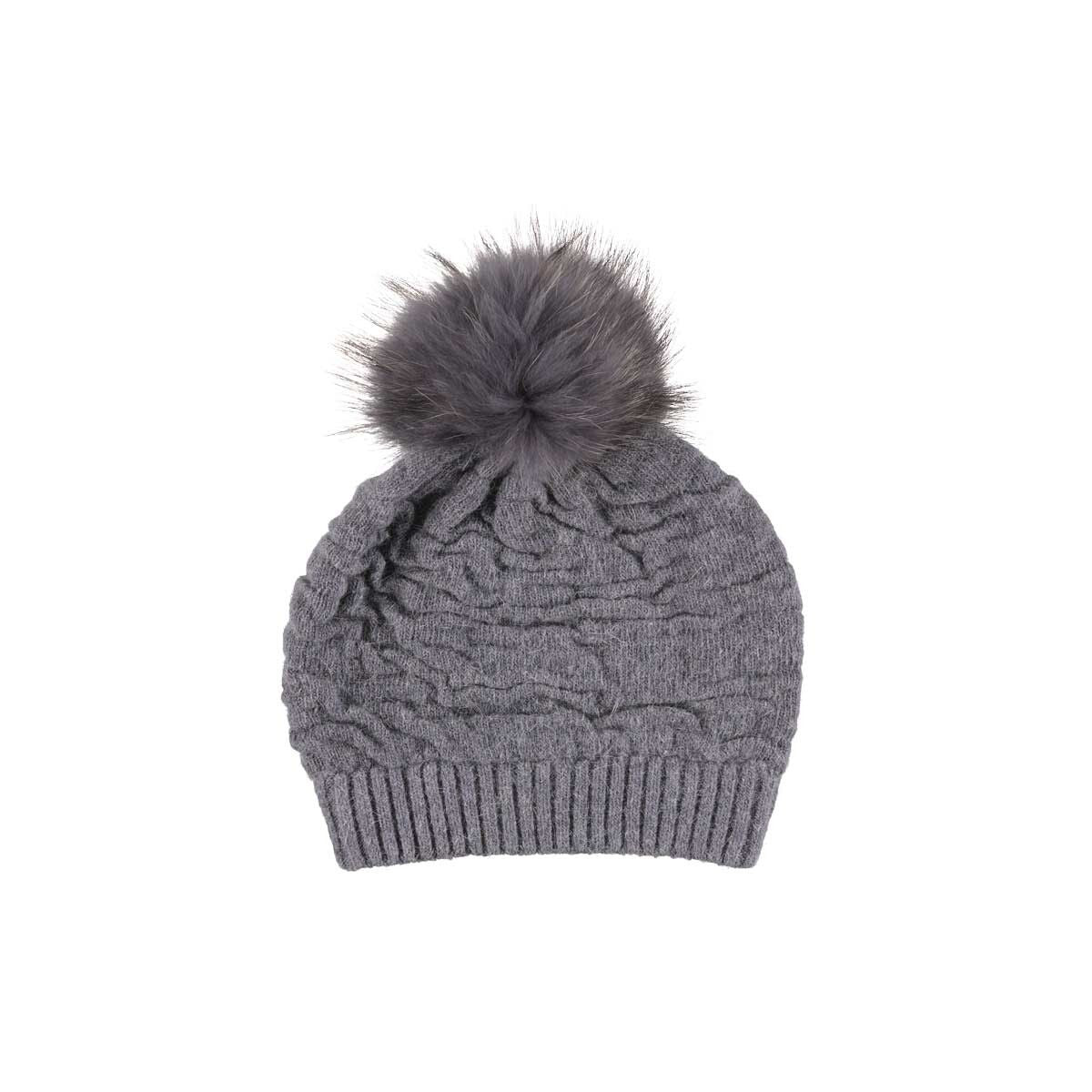 Sidse Beanie | Wolle, Waschbär Hellgrau