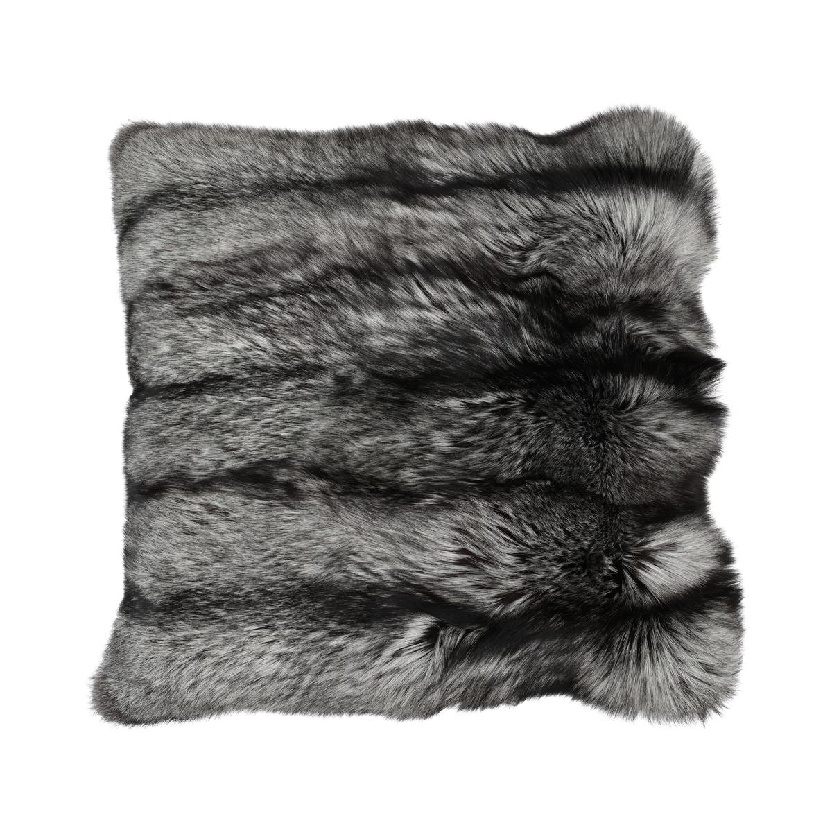 Premium Fuchskissen | Norwegen | Kaschmirrückseite | Silver Fox | 80x80 cm