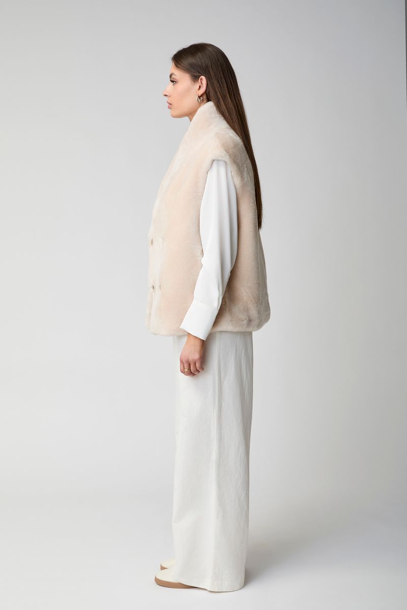 Lorena Weste | Shearling Beige