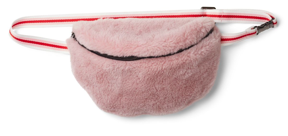 Saki Gürteltasche | Lammwolle Pink