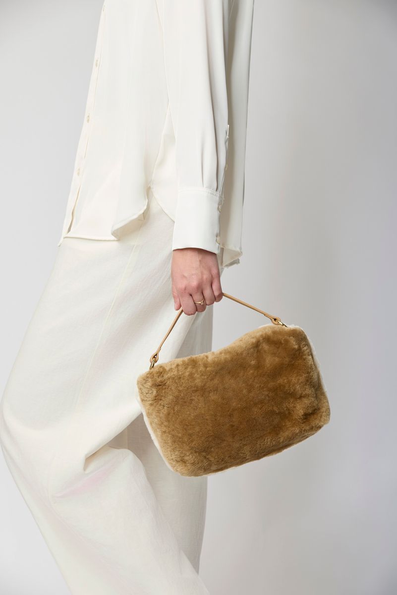 Olivia Tasche | Lammwolle Beige
