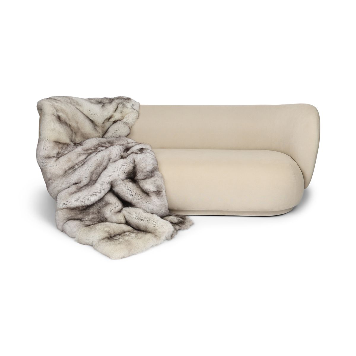 Premium Fuchsdecke | Norwegen | Kaschmirrückseite | Blue Fox | 220x85 cm Blue Fox