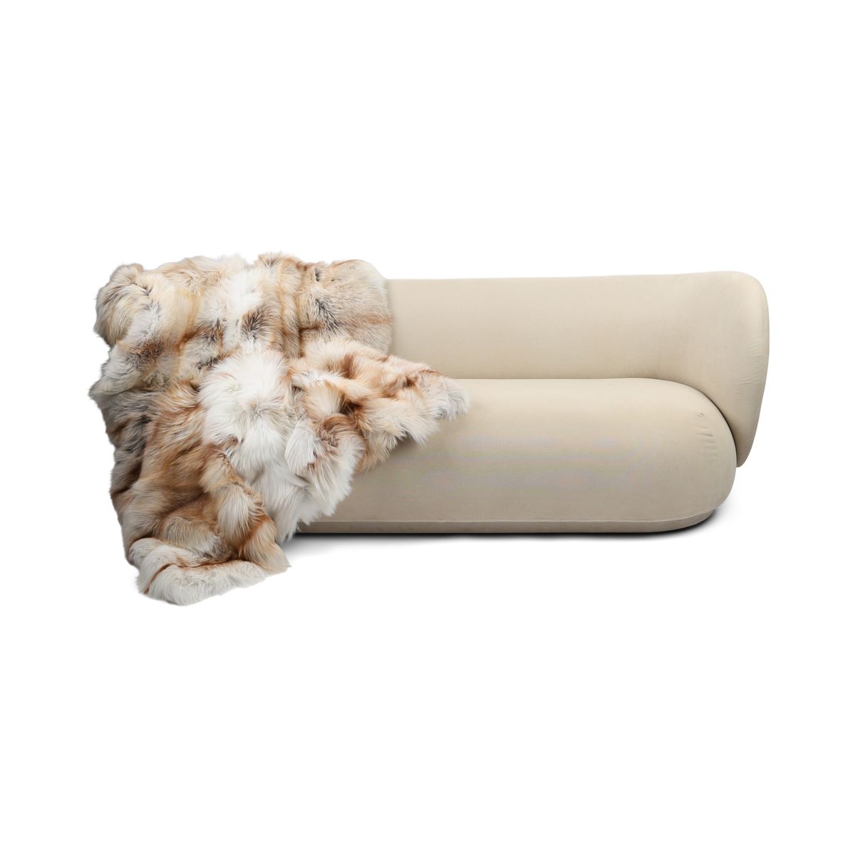 Premium Fuchsdecke | Norwegen | Kaschmirrückseite | Sun Glow | 150x150 cm